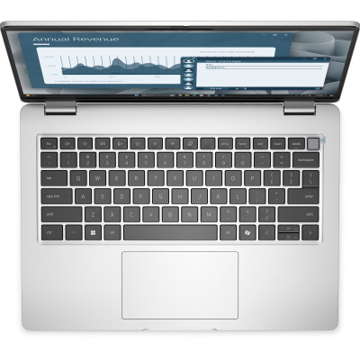 Ноутбук Dell Pro 14 14" FHD+ IPS AG, AMD AI 5 PRO 340, 16GB, F512GB, UMA, Win11P, серебристый