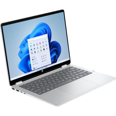 Ноутбук HP OmniBook 5 Flip x360 14" 2K IPS Touch, Intel 3-100U, 8GB, F512GB, UMA, DOS, серебристый