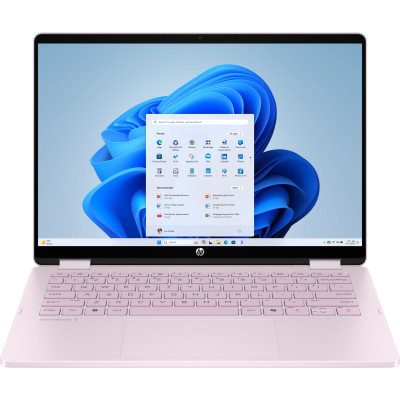 Ноутбук HP OmniBook 5 Flip x360 14" 2K IPS Touch, Intel 3-100U, 8GB, F512GB, UMA, DOS, розовый