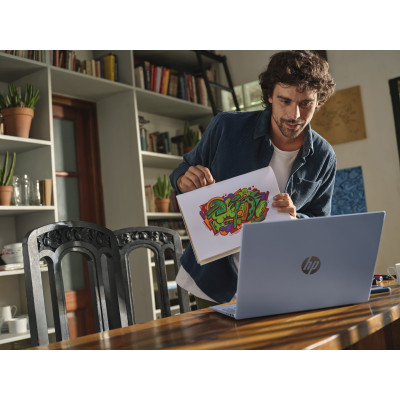 Ноутбук HP OmniBook 5 16-af1018ru 16" 2K IPS AG, Intel U7-255U, 16GB, F512GB, UMA, DOS, голубой