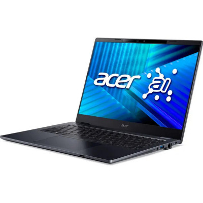 Ноутбук Acer TravelMate TMP414-55 14" WUXGA IPS, Intel U7-255U, 32GB, F1TB, UMA, Lin, синий