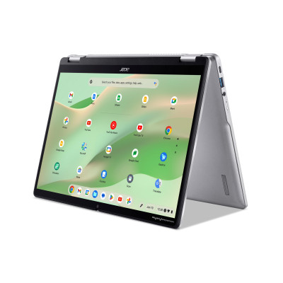 Ноутбук Acer Chromebook Spin CP314-2HN 14" WUXGA IPS Touch, Intel i3-N305, 8GB, F256GB, UMA, ChromeOS, сріблястий