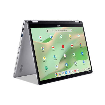 Ноутбук Acer Chromebook Spin CP314-2HN 14" WUXGA IPS Touch, Intel i3-N305, 8GB, F256GB, UMA, ChromeOS, сріблястий