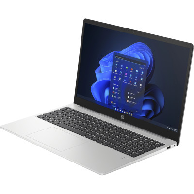 Ноутбук HP 250-G10 15.6" FHD IPS AG, Intel i5-1334U, 16GB, F512GB, UMA, DOS, серебристый