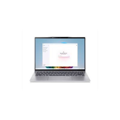 Ноутбук Acer Swift 14 AI SF14-61T 14" WUXGA IPS, AMD R9-365, 16GB, F512GB, UMA, Win11, сріблястий