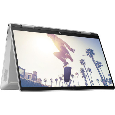 Ноутбук HP Pavilion x360 14-ek2005ru 14" FHD IPS Touch, Intel 5-120U, 16GB, F512GB, UMA, DOS, серебристый