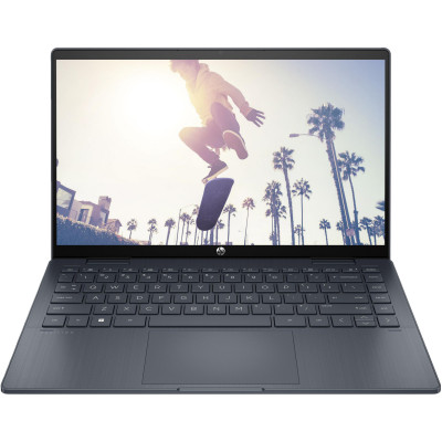 Ноутбук HP Pavilion x360 14-ek2004ru 14" FHD IPS Touch, Intel 5-120U, 16GB, F512GB, UMA, DOS, синий