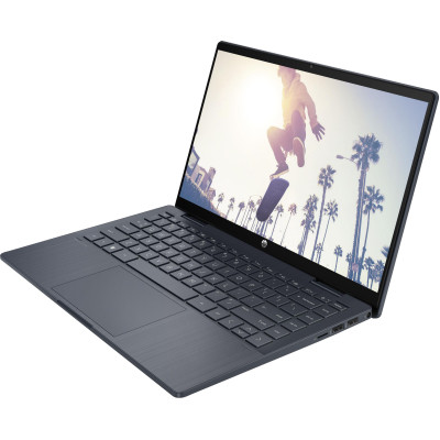 Ноутбук HP Pavilion x360 14-ek2004ru 14" FHD IPS Touch, Intel 5-120U, 16GB, F512GB, UMA, DOS, синий