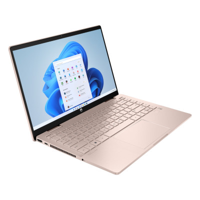 Ноутбук HP Pavilion x360 14-ek2000ua 14" FHD IPS Touch, Intel 7-150U, 16GB, F1024GB, UMA, DOS, рожеве золото