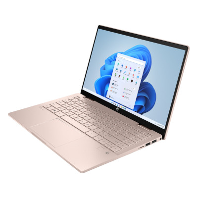 Ноутбук HP Pavilion x360 14-ek2000ua 14" FHD IPS Touch, Intel 7-150U, 16GB, F1024GB, UMA, DOS, рожеве золото