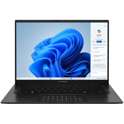 Ноутбук ASUS Zenbook 14 UM3406HA-PP025X 14" 3K OLED, AMD R7-8840H, 16GB, F1TB, UMA, Win11P, Черный