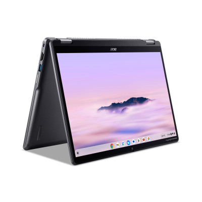 Ноутбук Acer Chromebook Plus Spin 514 CP514-4HN 14" WUXGA IPS Touch, Intel 3-100U, 8GB, F256GB, UMA, ChromeOS, серый
