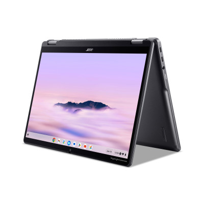 Ноутбук Acer Chromebook Plus Spin 514 CP514-4HN 14" WUXGA IPS Touch, Intel 3-100U, 8GB, F256GB, UMA, ChromeOS, серый