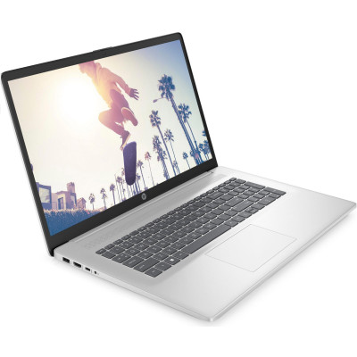 Ноутбук HP 17-cn4012ru 17.3" FHD IPS AG, Intel 3-100U, 16GB, F512GB, UMA, DOS, серебристый