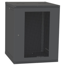 IPCOM 15U 600x600 Шафа телекомунікаційна двері перф(чорна)