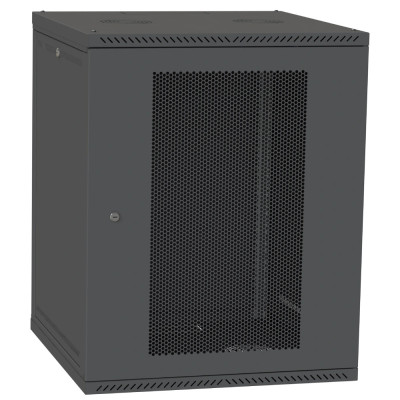 IPCOM 15U 600x600 Шкаф телекоммуникационный двери перф(черный)