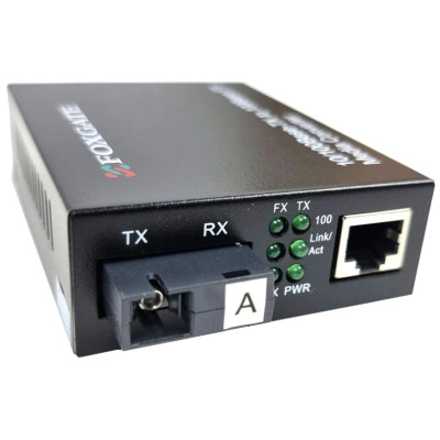 FoxGate EC-B-0,1-1SM-1310nm-20-LFP Оптоволоконний медіаконвертер