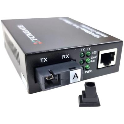 FoxGate EC-B-0,1-1SM-1310nm-20-LFP Оптоволоконний медіаконвертер