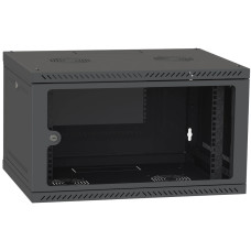 IPCOM CH-6U 600x350 скло RAL9005 Шафа серверна