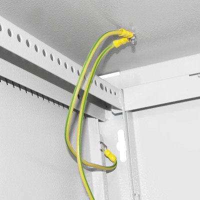 IPCOM СН-4U-060х035-ДС-7035 (RAL7035) Шафа телекомунікаційна скло