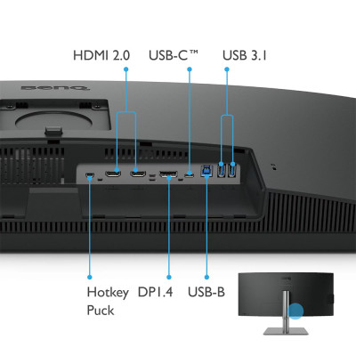 Монітор BenQ PD3420Q (9H.LJHLB.QPE)