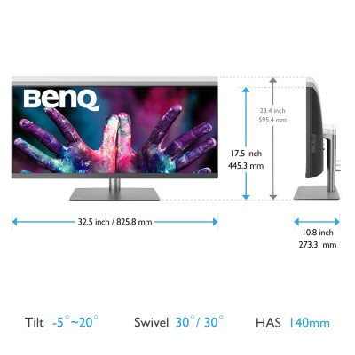 Монітор BenQ PD3420Q (9H.LJHLB.QPE)