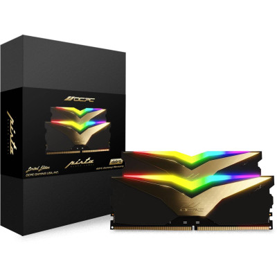 DDR5 32Gb 6600MHz (2*16Gb) OCPC PISTA RGB C32 Black Label, Retail Kit
