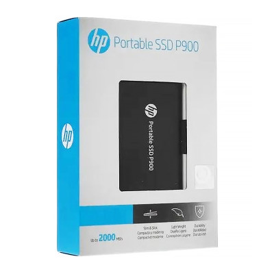 SSD external, USB 3.1 Gen2 Type-C 2Tb, HP P900, TLC, Black, черный, Retail