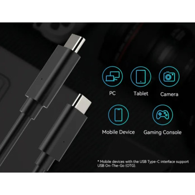 SSD external, USB 3.1 Gen2 Type-C 2Tb, HP P900, TLC, Black, черный, Retail