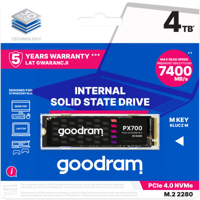 Накопичувач SSD M.2 2280 4TB Goodram (SSDPR-PX700-04T-80)