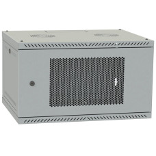 IPCOM 4U 600x350 двері перфорація (сіра) Шафа телекомунікаційна