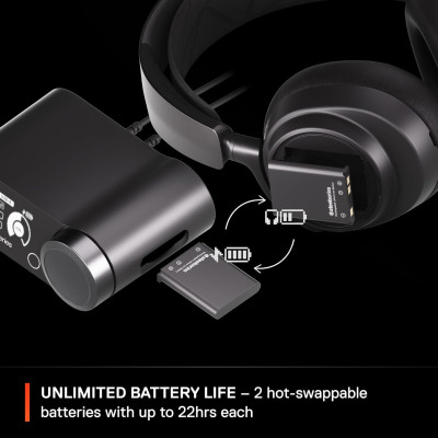 Ігрова гарнітура SteelSeries Arctis Nova Wireless P Black PC/PS/SW/MAC/MOB