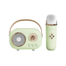 Колонка портативна із мікрофоном C-20 BT/TF/USB/FM 5 Вт Зелений C20GR