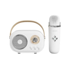 Колонка портативна із мікрофоном C-20 BT/TF/USB/FM 5 Вт Білий C20W