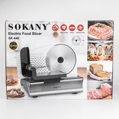 Слайсер професійний Sokany 500 Вт скибочка для м'яса SK-446