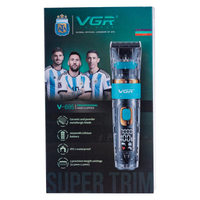 Машинка для стрижки профессиональная Синий VGR V-695