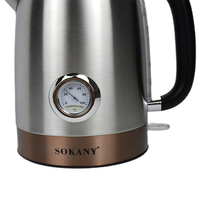Електрочайник Sokany SK1031SS із термометром 1.7 л.