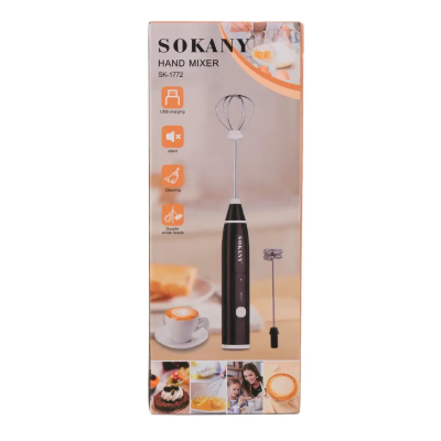 Капучинатор Sokany SK-1772 аккумуляторный Белый