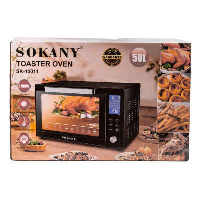 Духовка електрична Sokany із конвекцією на 50 л, 1700 Вт SK10011