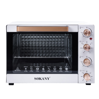 Настільна електродуховка для дому 60 л електропіч Sokany 1700 Вт духовка SK10010
