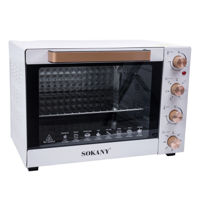 Настільна електродуховка для дому 60 л електропіч Sokany 1700 Вт духовка SK10010