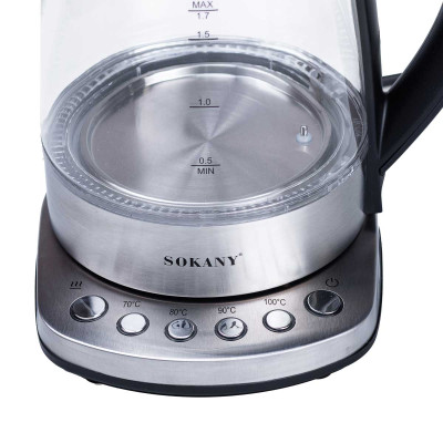 Електрочайник Sokany SK-09003 із підсвічуванням 1,7 л.