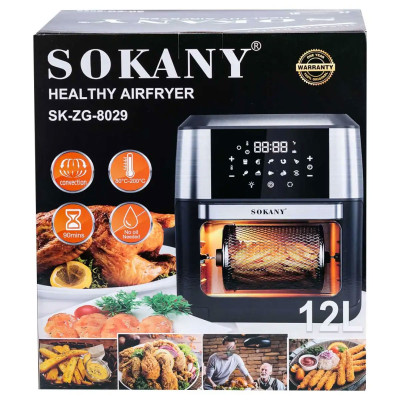 Аерофрітюрниця Sokany SK-ZG-8029 на 12 л, 1800Вт.