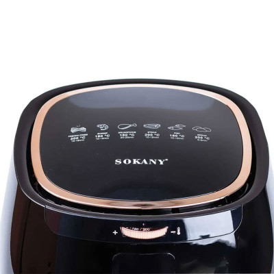 Аерогриль-фритюрниця Sokany SK-8027 на 6.5 літрів 1300 Вт чорна