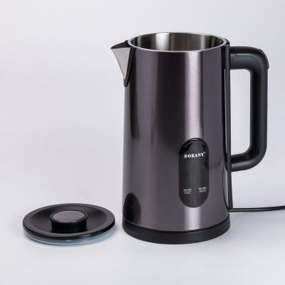 Чайник электрический Sokany SK-09019G 3 литра Серый
