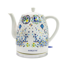 Електричний чайник Sokany SK-09008 1,5л безшумний Білий