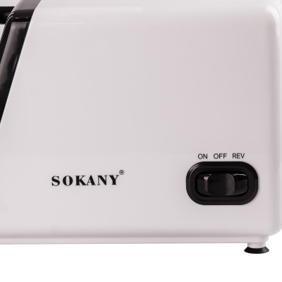 Електрична м'ясорубка для фаршу Sokany потужність електром'ясорубка 2500 Вт з насадками Біла SK-312