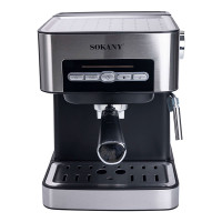 Кофеварка с трубкой для молока 1.6 л кофемашина 850 Вт Sokany SK-6862