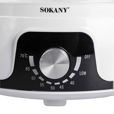 Сушарка для фруктів та овочів електрична 350 Вт 5 лотків Sokany SK-10072