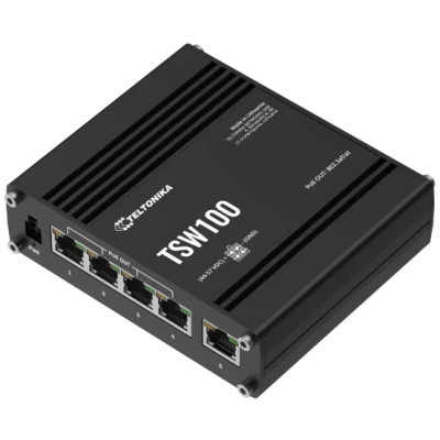 Teltonika TSW100 POE+ Коммутатор 5 портов неуправляемый